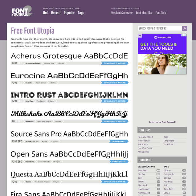 Fonts Squirrel